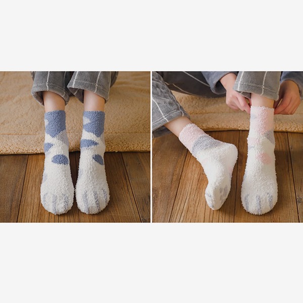 Cat paw warm-socks